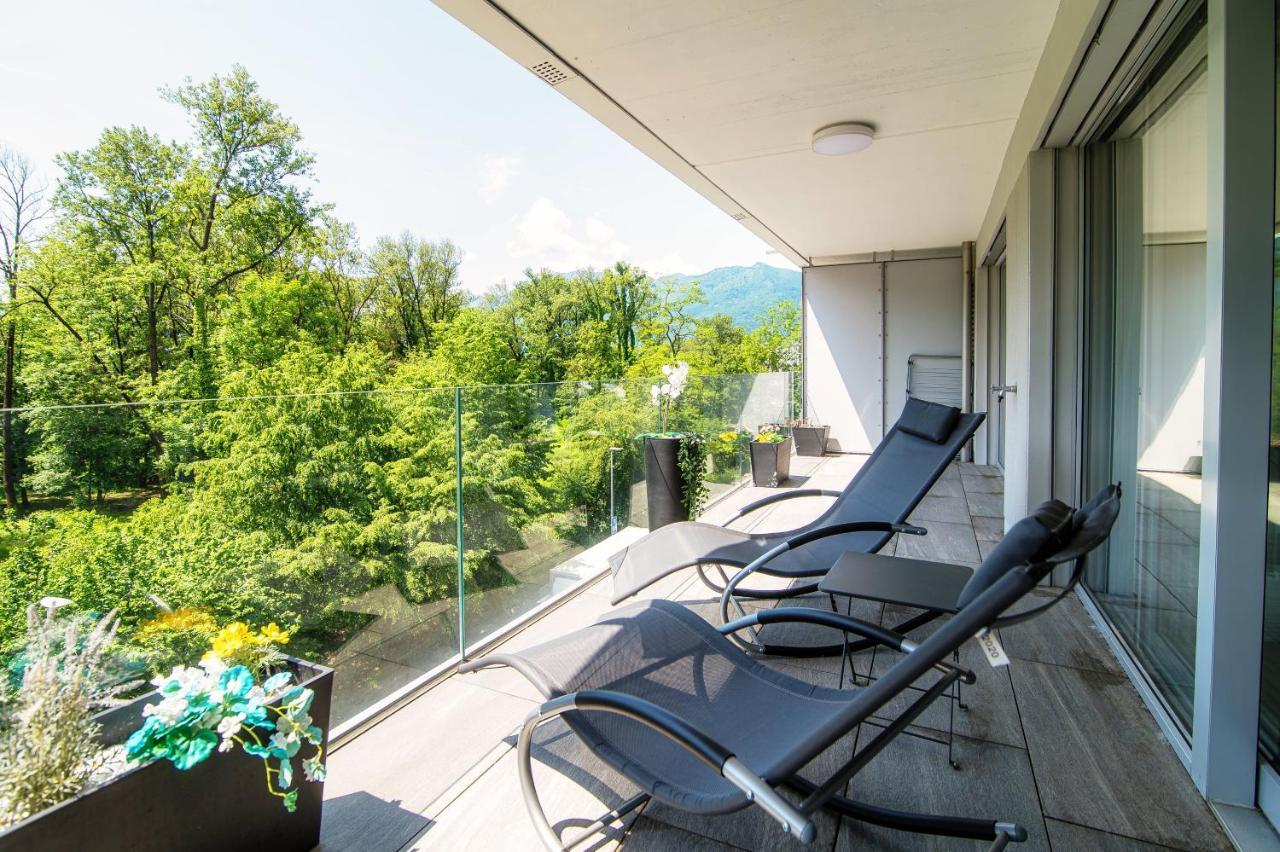 Linda Terrace By Quokka 360 - Modern One-Bedroom Flat With Sun Terrace Locarno Extérieur photo